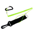 1 Piece Black, Green Kayak Paddle Leash Fishing Rod Coiled Lanyard Accessory