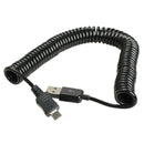 Spiral Coiled USB 2.0 A Male to Micro USB B 5Pin Adaptor Spring Cable  A