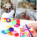 100pcs Cute Elastic Rope Baby Girl Hair Ties Ponytail HoldersHairbands Hot