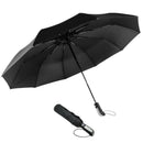 Travel Umbrella Large Umbrella Windproof Waterproof,Compact Folding Black U