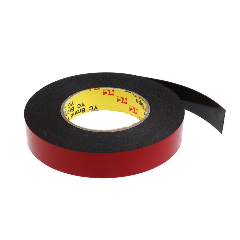 33ft / 10m Double Sided Foam Adhesive Tape Automotive Mounting 25mm Width