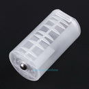 2xAA to D Size Plastic Battery Adaptor Holder Switcher Case Clear Box Converter