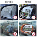 Car Rearview Mirror Anti Fog Membrane Rainproof Window Clear Film with Kit