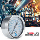 TS-Y60Z4-15psi Y60 Axial Dial Pressure Gauge 1/4NPT Thread Vacuum Manometer