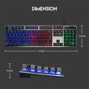Fantech K613L Professional Usb Game Backlit Keyboard 104-Key Wired Game Key