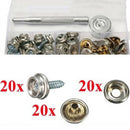 Stainless Steel Snap Fastener Canvas Screw Press Copper material Set Stud Boat