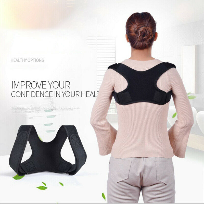 Adjustable Back Posture Corrector Clavicle Spine Back Shoulder Lumbar Brace W1H5