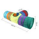 Cat Tunnel Crawl Tube Pop Up Peek Rabbit Small Dog Tunnels Hanging Ball