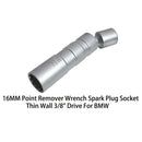 16mm 3/8inch Drive Thin Wall 12 Angle Spark Plug Wobble Socket Fits BMW