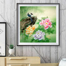 5D DIY Full Round Drill Diamond Painting Peony Art Cross Stitich for Decor