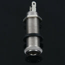 Electric Guitar Jack Chrome Threaded Cylinder Output Input Jack Plug Socket G8T8