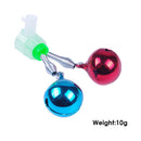 Twin Spiral Bells Outdoor Carp Fishing Rod Tip Bite Alarms Bell (Color)
