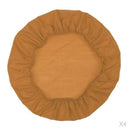 4Pcs Square Round Stretch Dining Wedding Chair Seat Cover for 35-50cm Golden