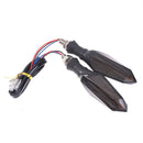 2PCS Motorcycle Turn Signals LED Light Flowing Flashing Indicator UniversalSEAU