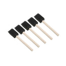 10pcs Foam Brush Sponge Wooden Handle Brushes Watercolor Painting Drawing  ATO
