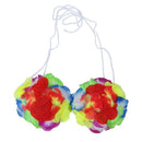 Colorful Hawaiian Tropical Theme Party Hula Luau Grass Dancer Skirt and Bra P4Y3