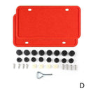 2x Silicone License Plate Frame Rust-Proof Rubber Holder Waterproof with Sc N9E4