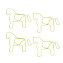 Metal Paper Clips 24 Pieces in PVC Box Horse A9X7