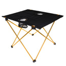 Folding Aluminum Camping Picnic Table Dining Desk Outdoor Gear Orange