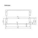 Aluminum PCB Instrument Box DIY Enclosure Electronic Project Case 100*76*35mm
