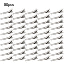 50Pcs Double Prong Alligator Hair Clips Curl Metal For Women Durable Wholesale