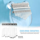 20-Key Kalimba DIY Keys Bridge Set Thumb Piano Steel Lettering Shrapnel