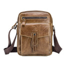 Bullcaptain Retro Leather Messenger Bag Men'S Casual Shoulder Bags Men'S Fl