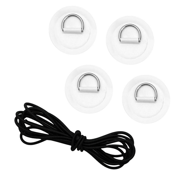 Inflatable Boat Stand Up Paddleboard Bungee Cord Deck Rigging Kit White