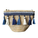 Women Bag New Summer Pastoral Woven Tassel satchel BAG Fashion Personality  Y5B6