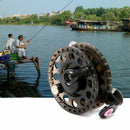 Plastic Ice Fishing Reels Fly Fishing Tackle Round Wheel Fishing Accessorie W6V9