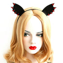 Womens Headband Halloween Felt Animal Ears Devil Wings Bat Stone Hairband H JR