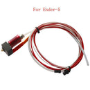 for Creality Ender 5 Assembled Hotend Kit 0.4mm MK10 Aluminum Hot End, 24V, Red,