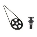 1 Set 49cc T8F 6T Front Sprocket Pinion + 68 Links Chain Rear Sprocket Black