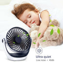 Desk Fan Small Table Fan With Strong Airflow Ultra Quiet Portable Fan Speed Z3L5
