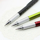 Multi-functional Level Ballpoint Pen Handy Tech Screwdriver Random (Black) A