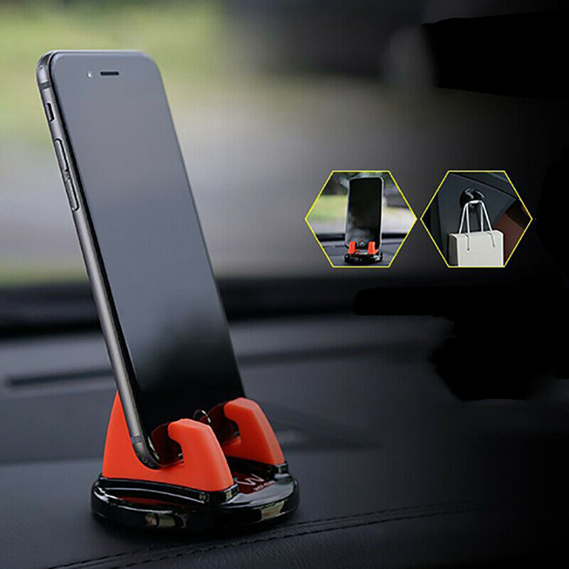 Car Ornament Universal Phone Holder 360 Degree Rotation Pc + Silicone Car A Y5V2