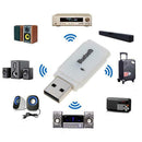 Bluetooth 5.0 Mini USB Adapter Audio Stereo Receiver Car Kit w/Mic (Blue)