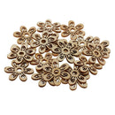 20pcs Unpainted Hollow Flower Shape Unfinished Wooden Slices DIY Crafts 35mm