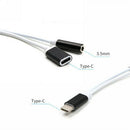 Black USB TYPE-C to 3.5 audio cable TYPE-C headset cable TYPE-C phone charg