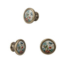 3Pieces Pull Knob Decorative Zinc Alloy for Kitchen Drawer Cabinet w/ Screws
