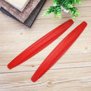 2pcs Red Car Auto Bumper Corner Rubber Protector Guard Anti-Scratch Strips