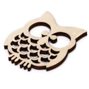 50Pcs Mix Hollow Owl Wooden Ornament DIY Craft Slices Art Decoration Scrapb BX