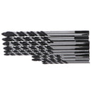 10PCS Titanium Steel Alloy Electric Drill Bit Set For Masonary Concrete Brick 3C