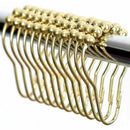Easy Install Rustproof Shower Curtain Hooks Frictionless Stainless Steel -