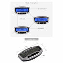 SunDING Bicycle Speedometer Wired Computer Stopwach Odometer LCD Screen Blu