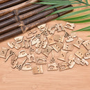 50pcs sewing tool wooden handmade buttons scrapbooking carft for decors SP