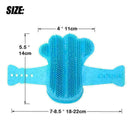 Dog Grooming Brush Rubber Cleaning Massage Comb Glove Tool for Small Large J1I4