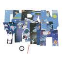 1set Solar System Outer Space Themed Birthday Party Decoration Paper Banne JR