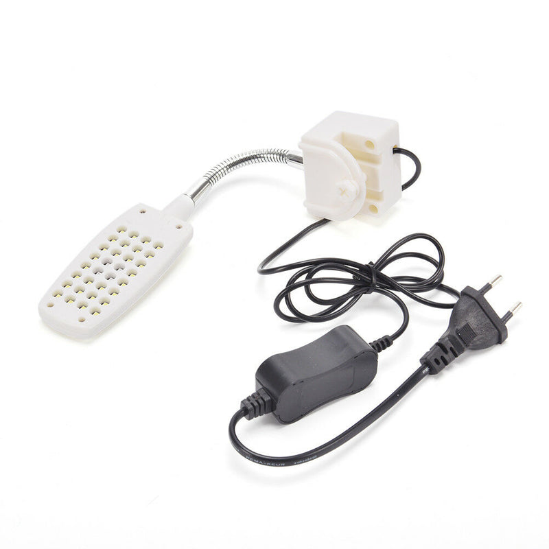 32 LED Aquarium Fish Tank Light Clamp Clip Flexible White & Blue Lighting Lamp #