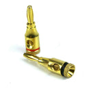 Corrosion Resistant Thread Connector Banana Plug Audio Speaker Plated